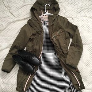Hunter Green Military Jacket H&M Parka Dark Fall